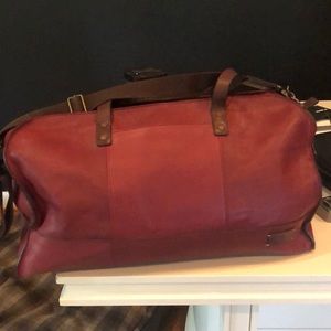 Cole Haan leather travel duffel bag